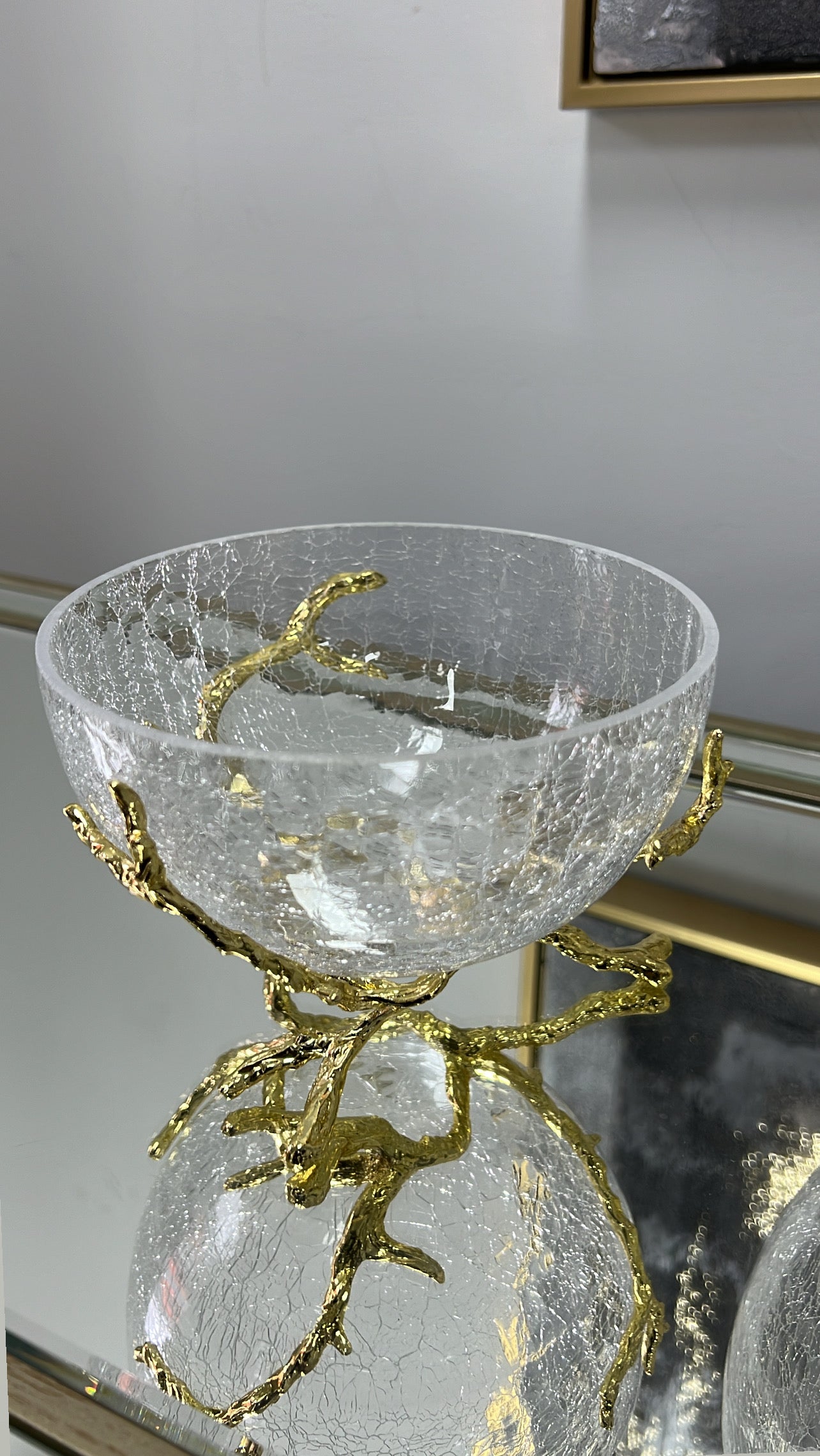 Zen Gold serving bowl - Luscious Homewares