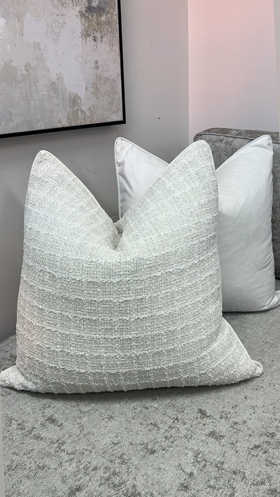 White flake cushion - Luscious Homewares