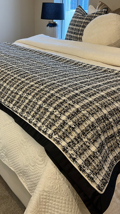 Chanel tweed throw 140x220cm - Luscious Homewares