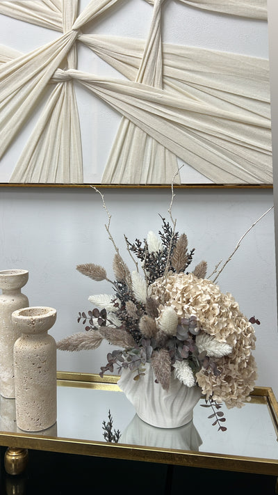 Violin everlasting floral arrangement