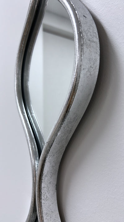 Silver teardrop mirror - Luscious Homewares