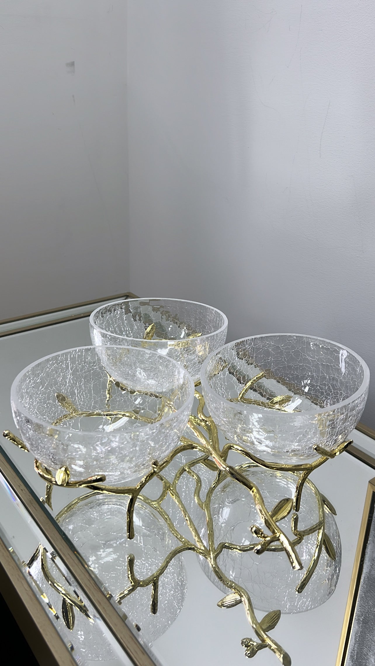 Zen triple gold bowls - Luscious Homewares