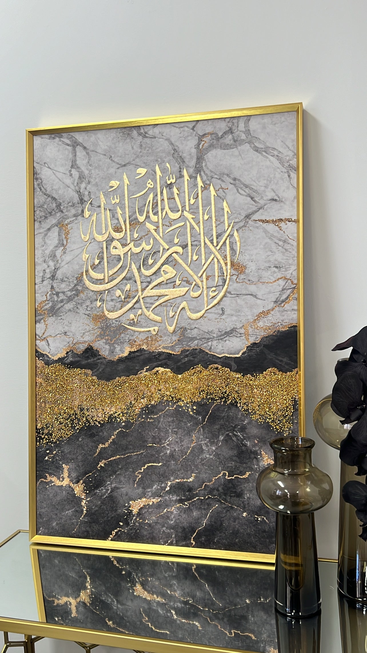 Lagoon arabic Calligraphy diamanté frame - Luscious Homewares