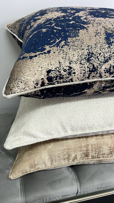 Royalty Navy Gold cushion - Luscious Homewares