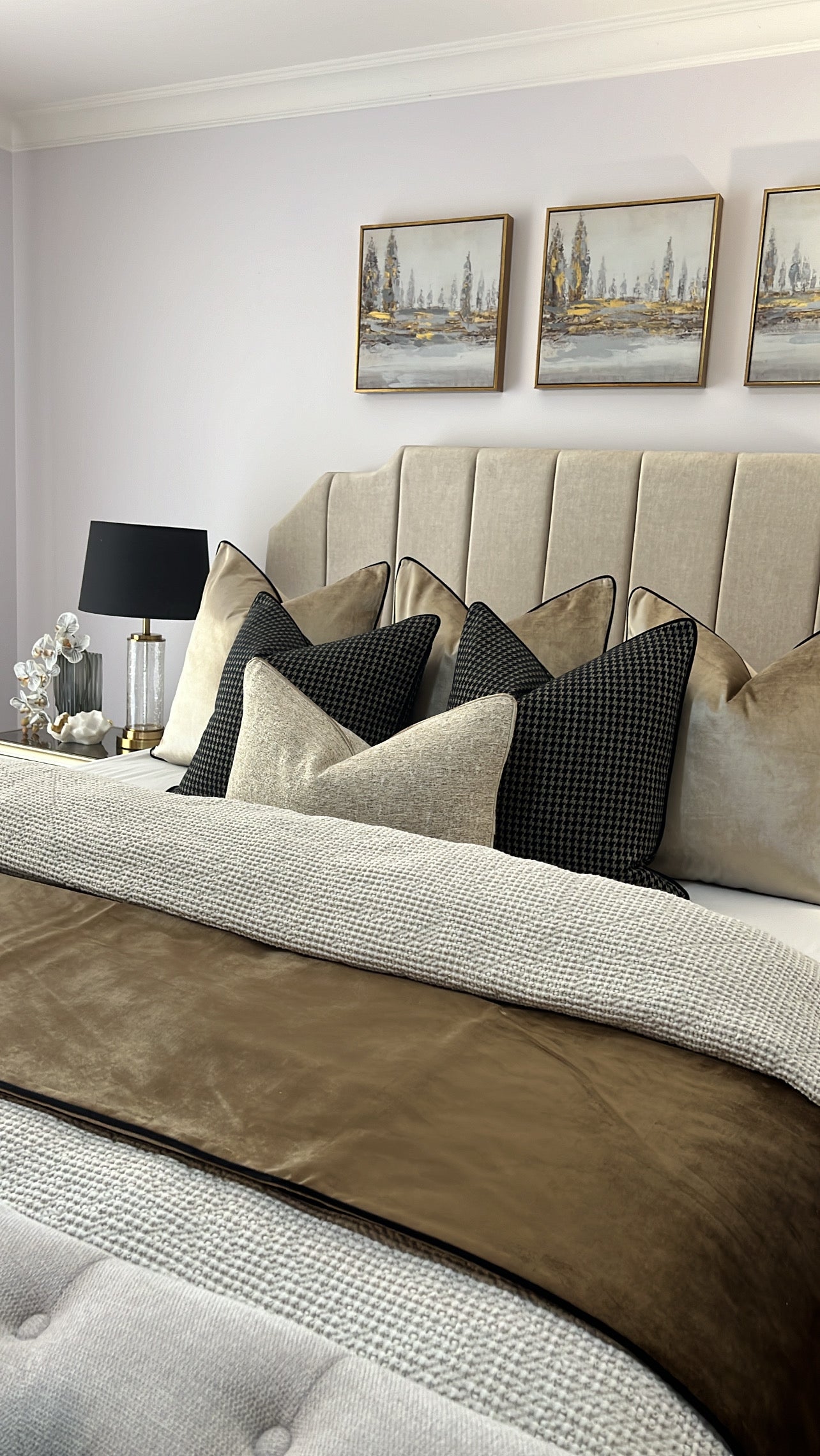 Jardine Gold frame wall art - Luscious Homewares