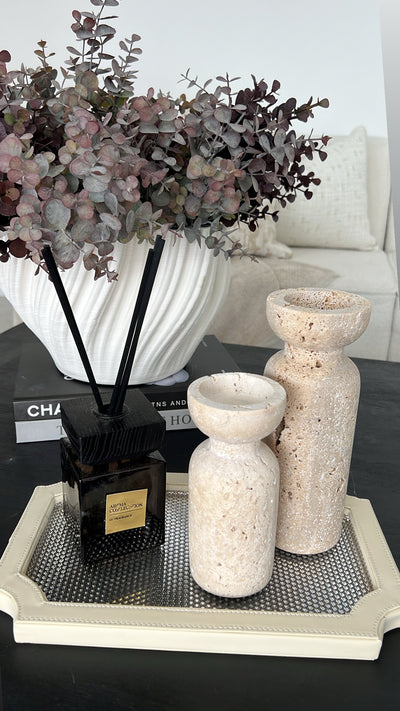 Beige decorative / serving tray - Luscious Homewares