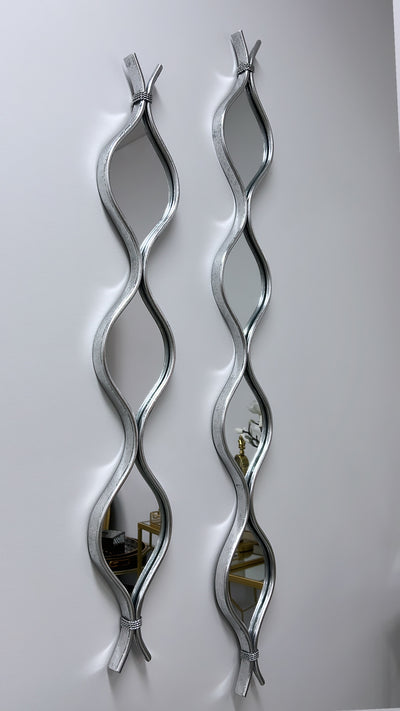 Silver teardrop mirror - Luscious Homewares