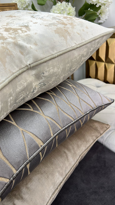 Zillara silver cushion - Luscious Homewares