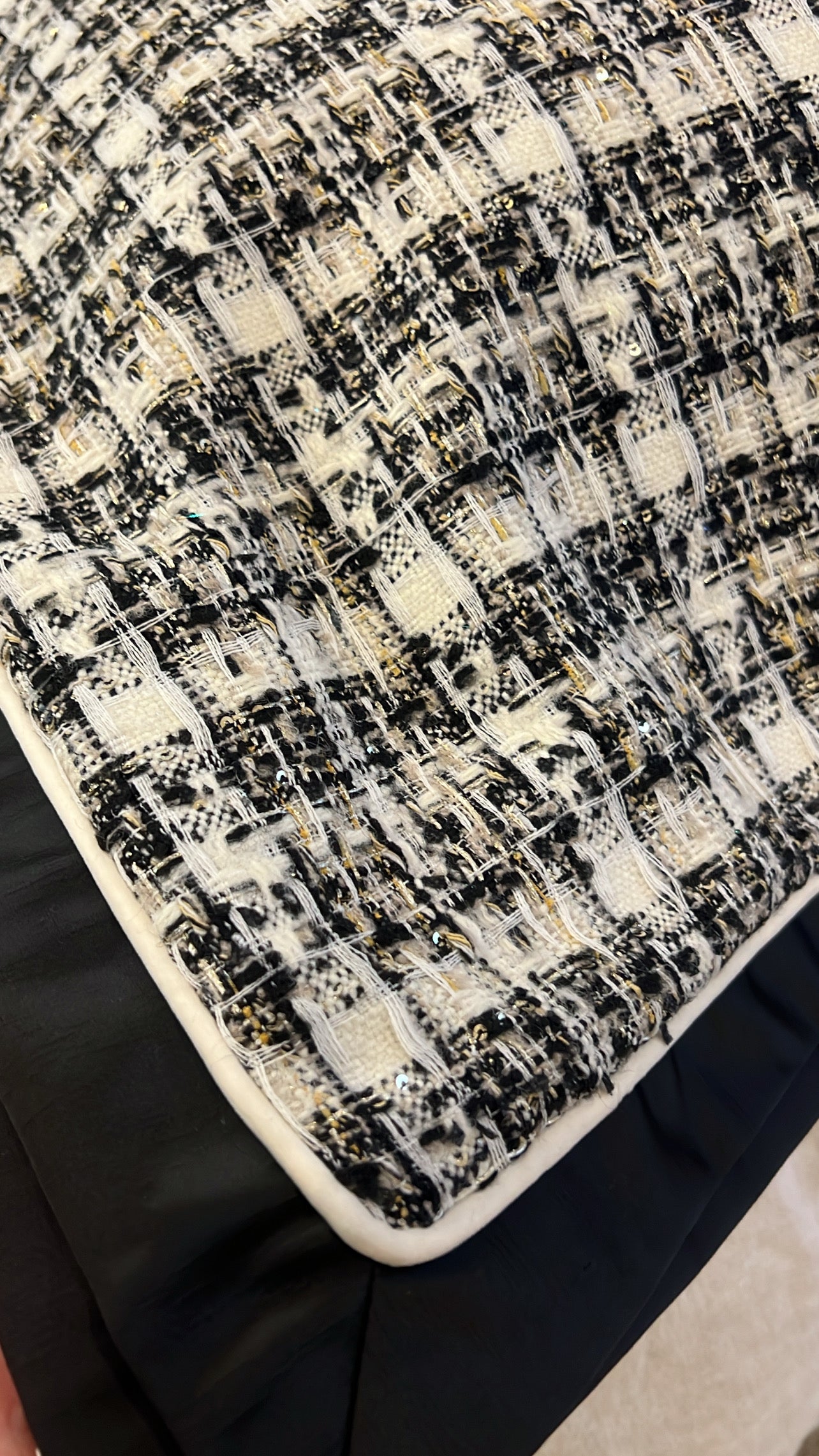 Chanel tweed throw 140x220cm - Luscious Homewares