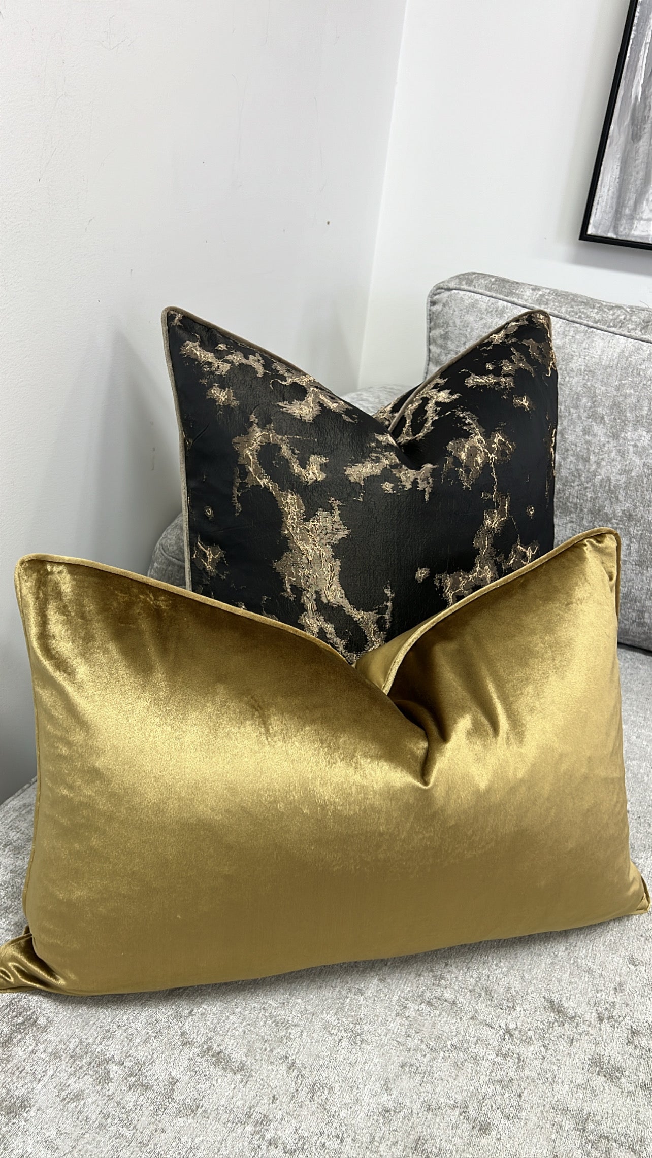 Luxe gold cushion - Luscious Homewares