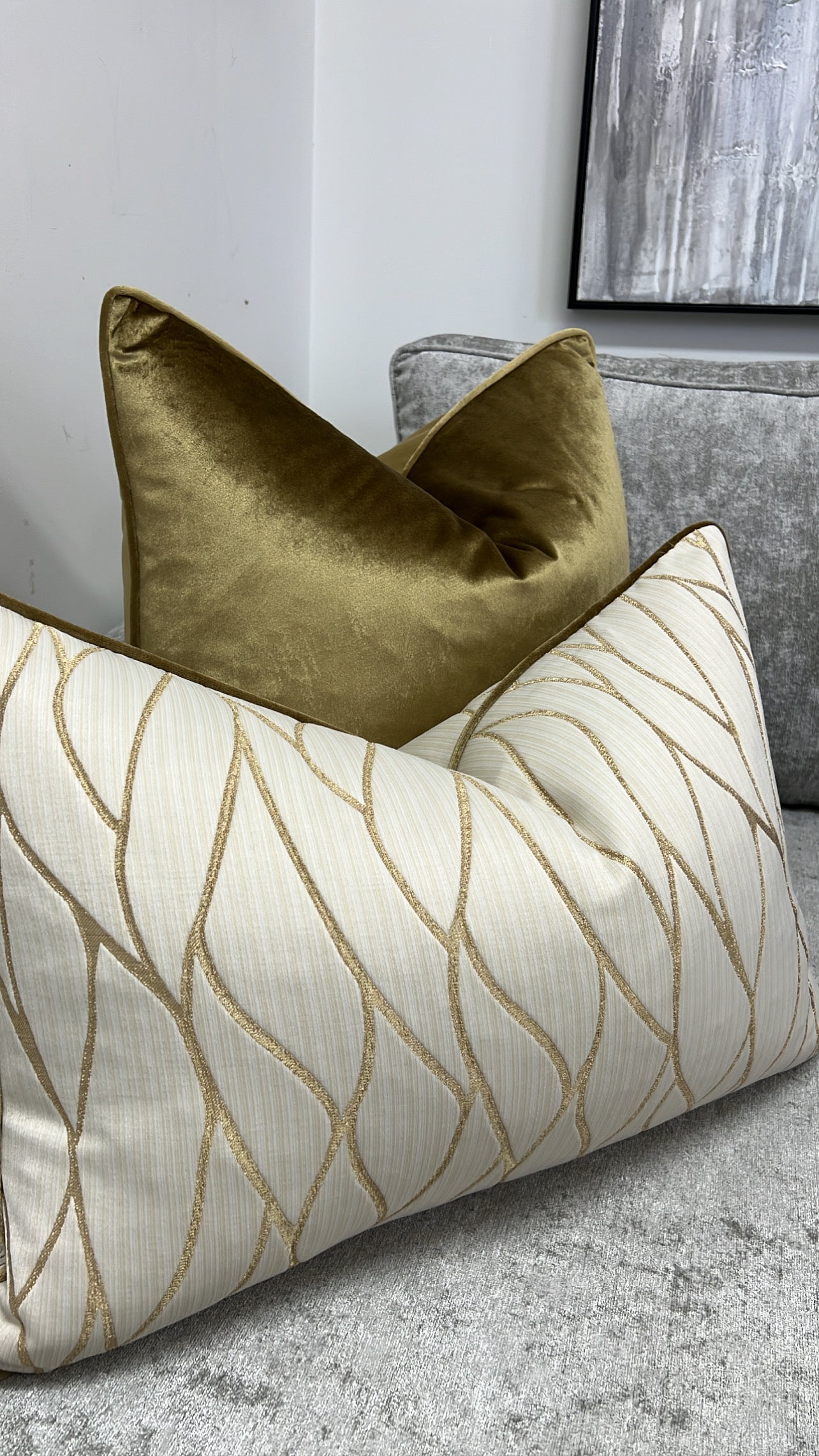 Luxe gold cushion - Luscious Homewares