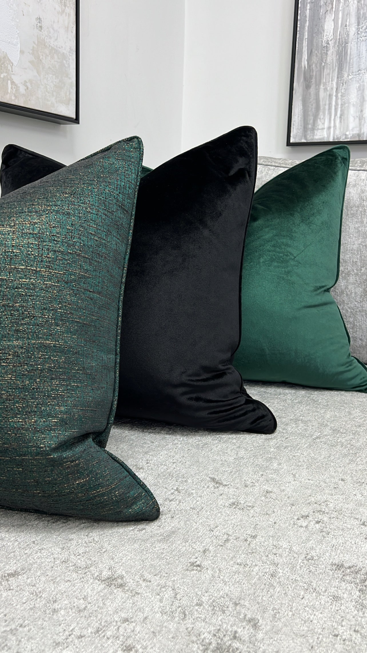 Luxe emerald cushion - Luscious Homewares