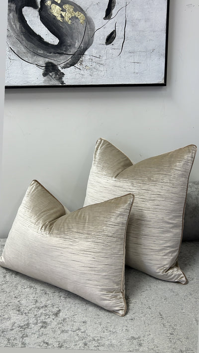 Acacia champagne cushion - Luscious Homewares