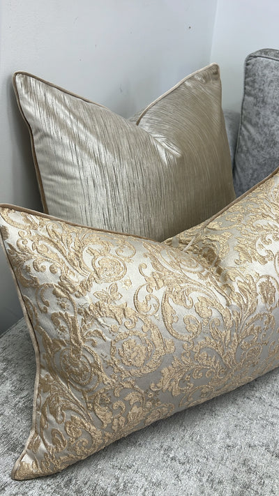 Acacia champagne cushion - Luscious Homewares