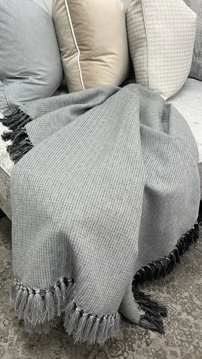 Riley smokey greyThrow - Luscious Homewares