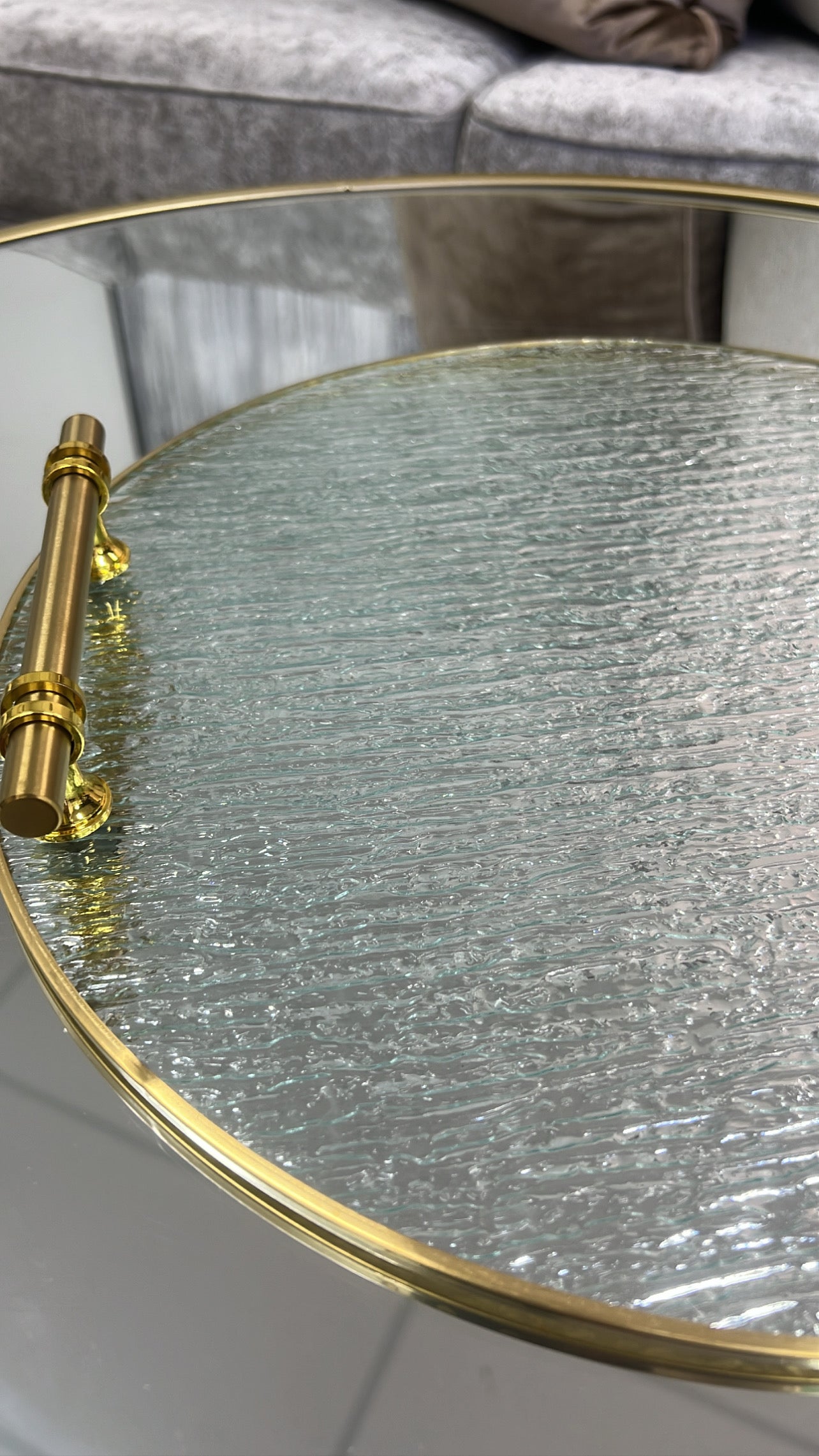 Waterfall round tray - Luscious Homewares