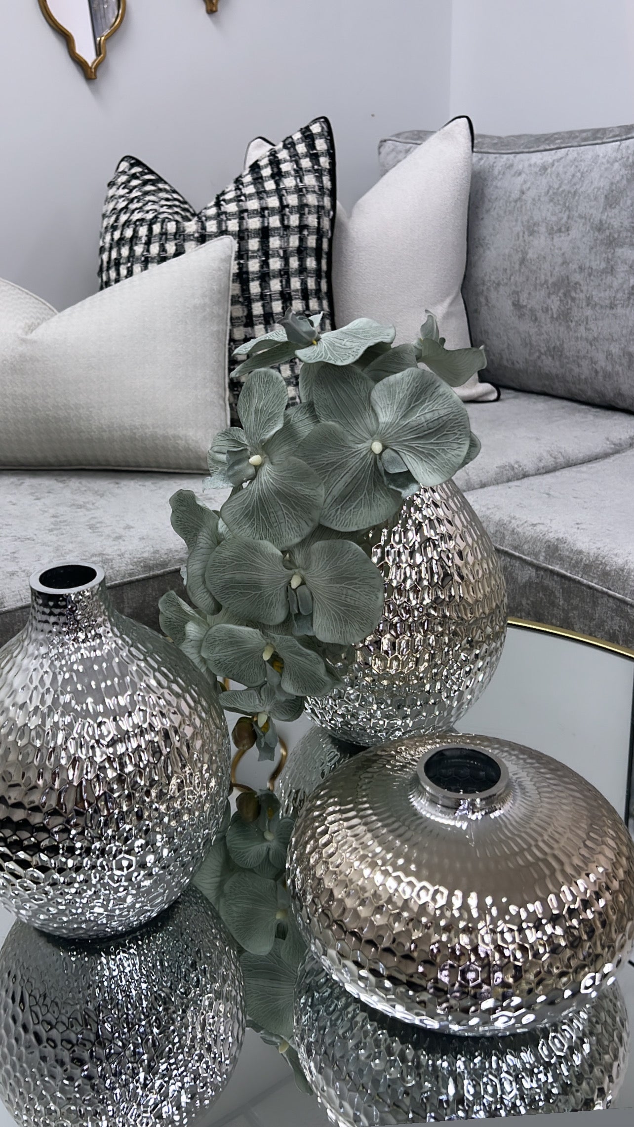 Sage green large orchid flower - Luscious Homewares