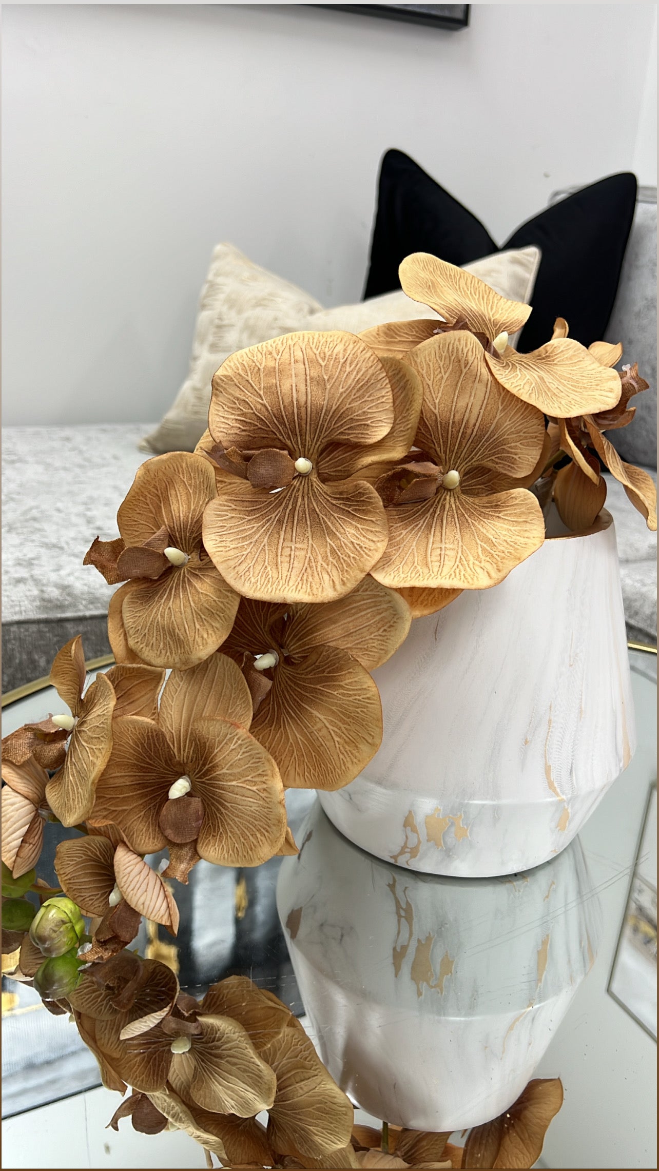 Bronze large orchid flower - Luscious Homewares