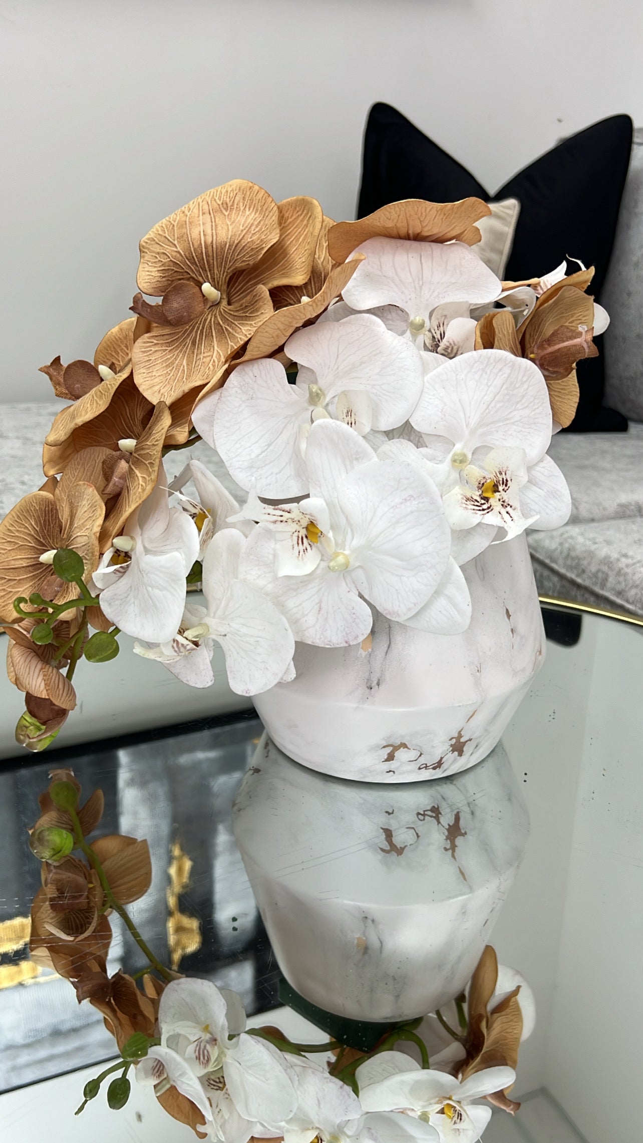 Bronze large orchid flower - Luscious Homewares