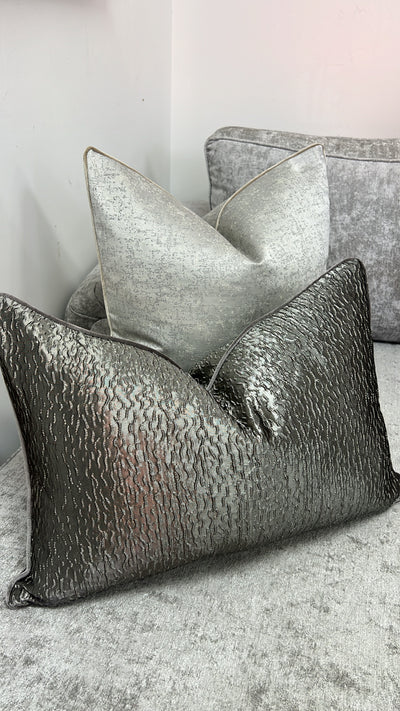 Glaće metallic cushion - Luscious Homewares