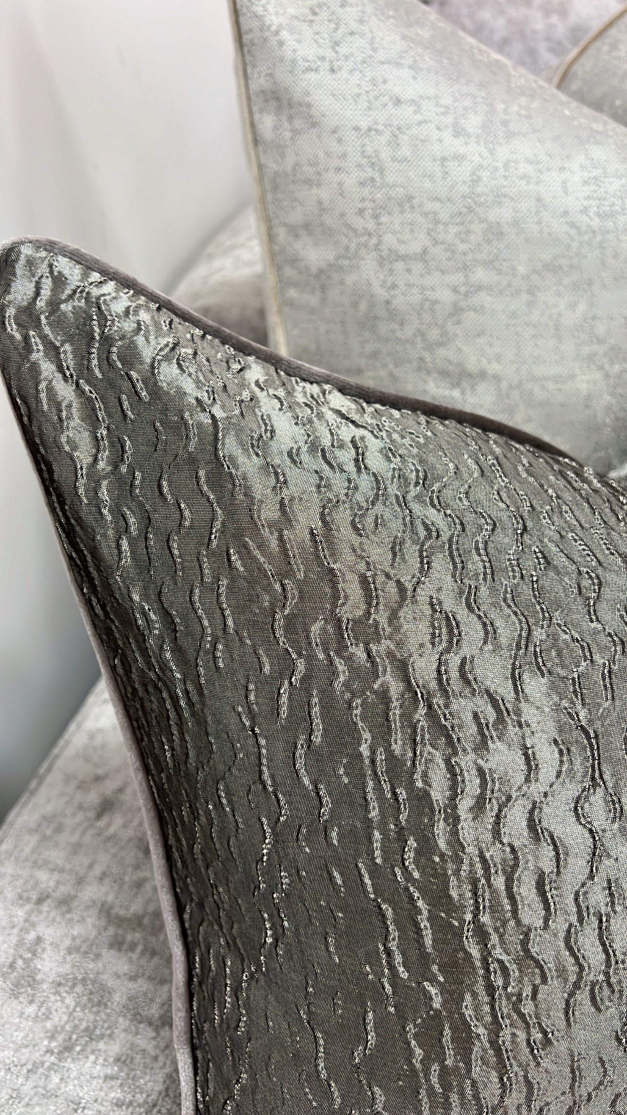 Glaće metallic cushion - Luscious Homewares