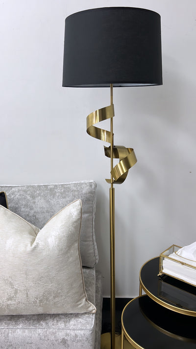 Deniz twist floor Lamp - Luscious Homewares