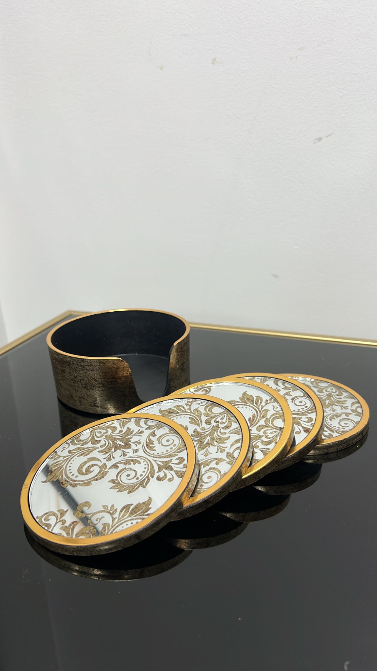 Fleur coaster holder set x 5 - Luscious Homewares