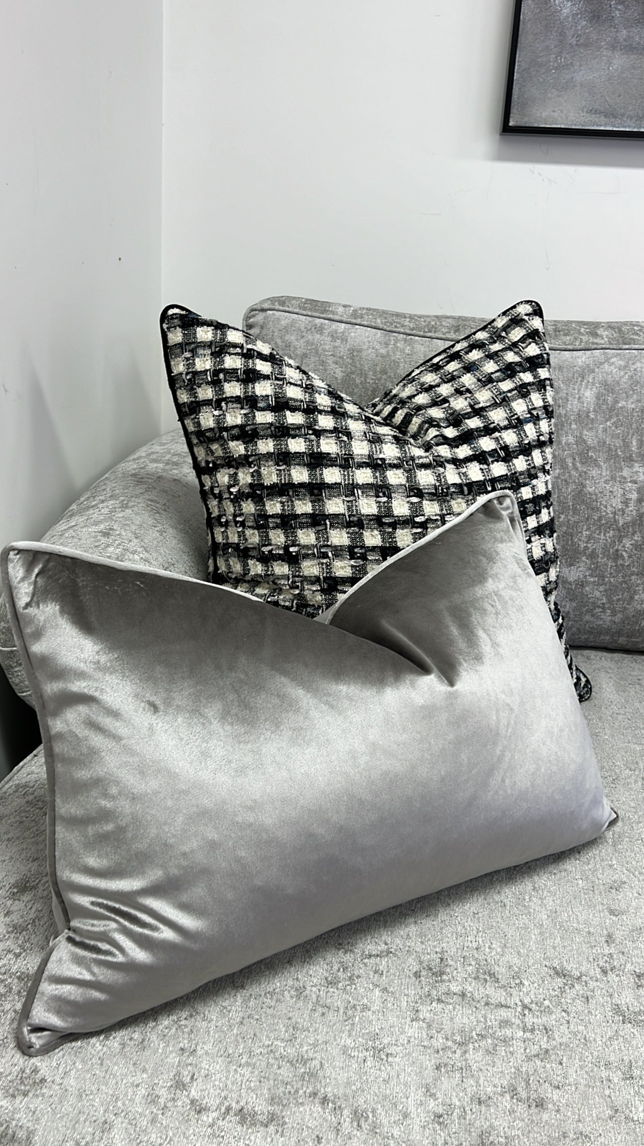 Luxe silver cushion - Luscious Homewares