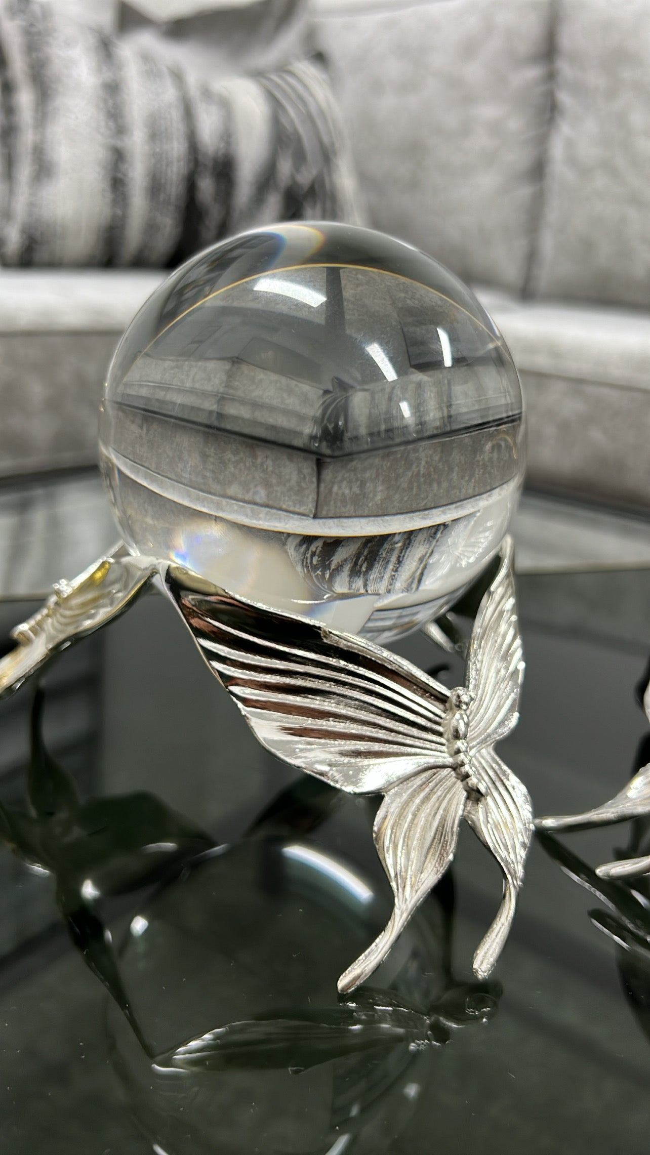 Butterfly Crystal Ball - Luscious Homewares