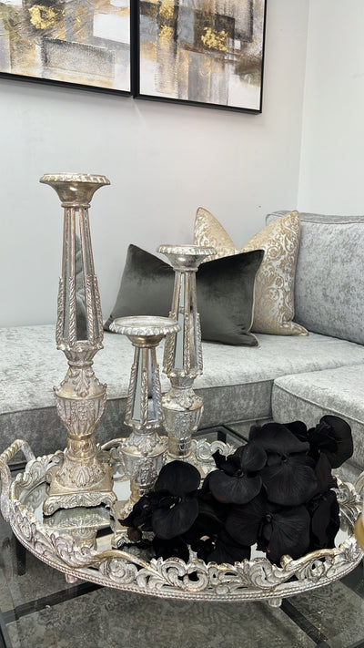 Victorian champagne candle holders - Luscious Homewares