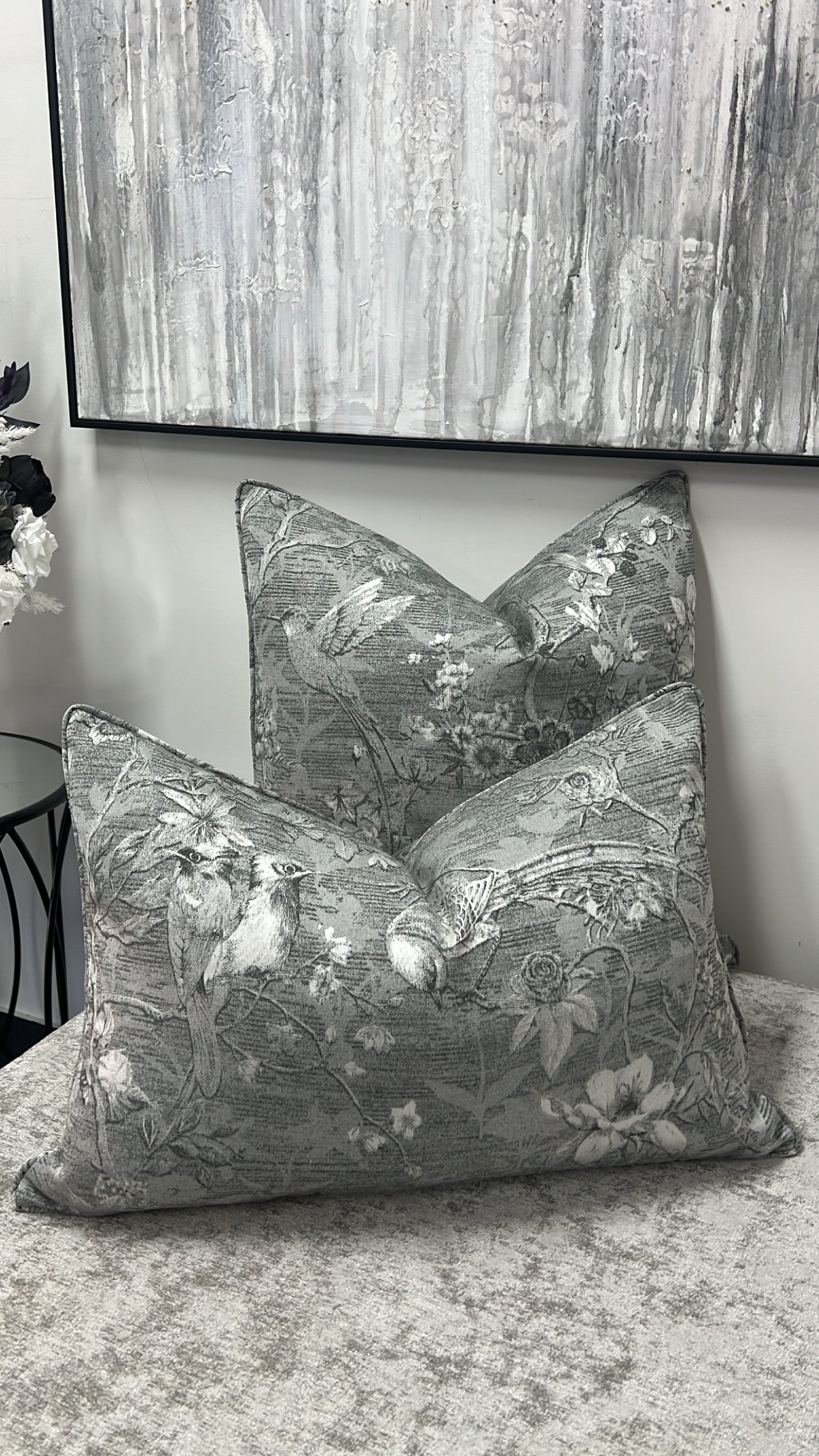 Radwan grey cushion - Luscious Homewares