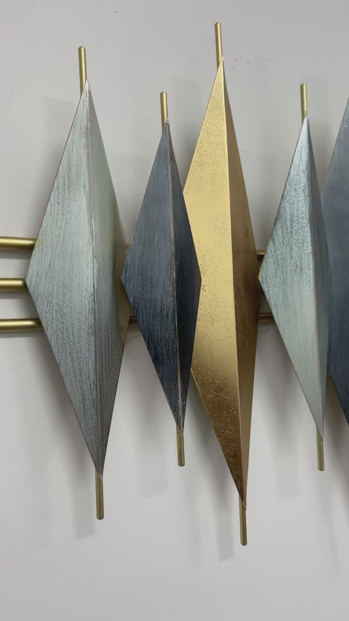 3D metal wall hanging sculpture