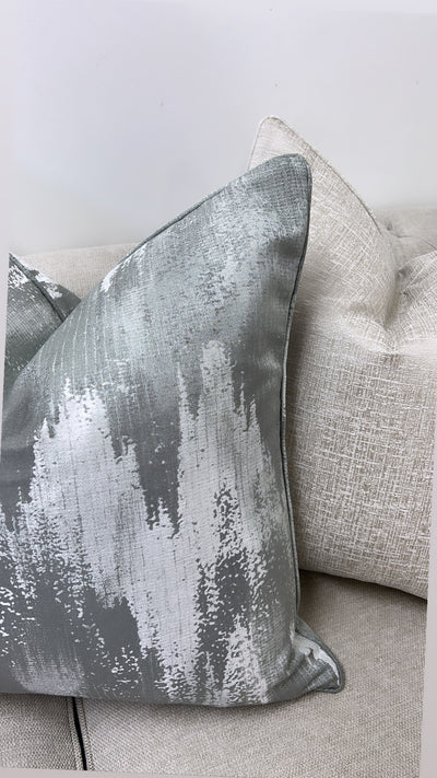 Kimono grey / sage 55x55 - Luscious Homewares