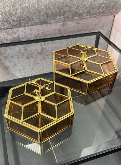 Carina decor storage bronze boxes - Luscious Homewares