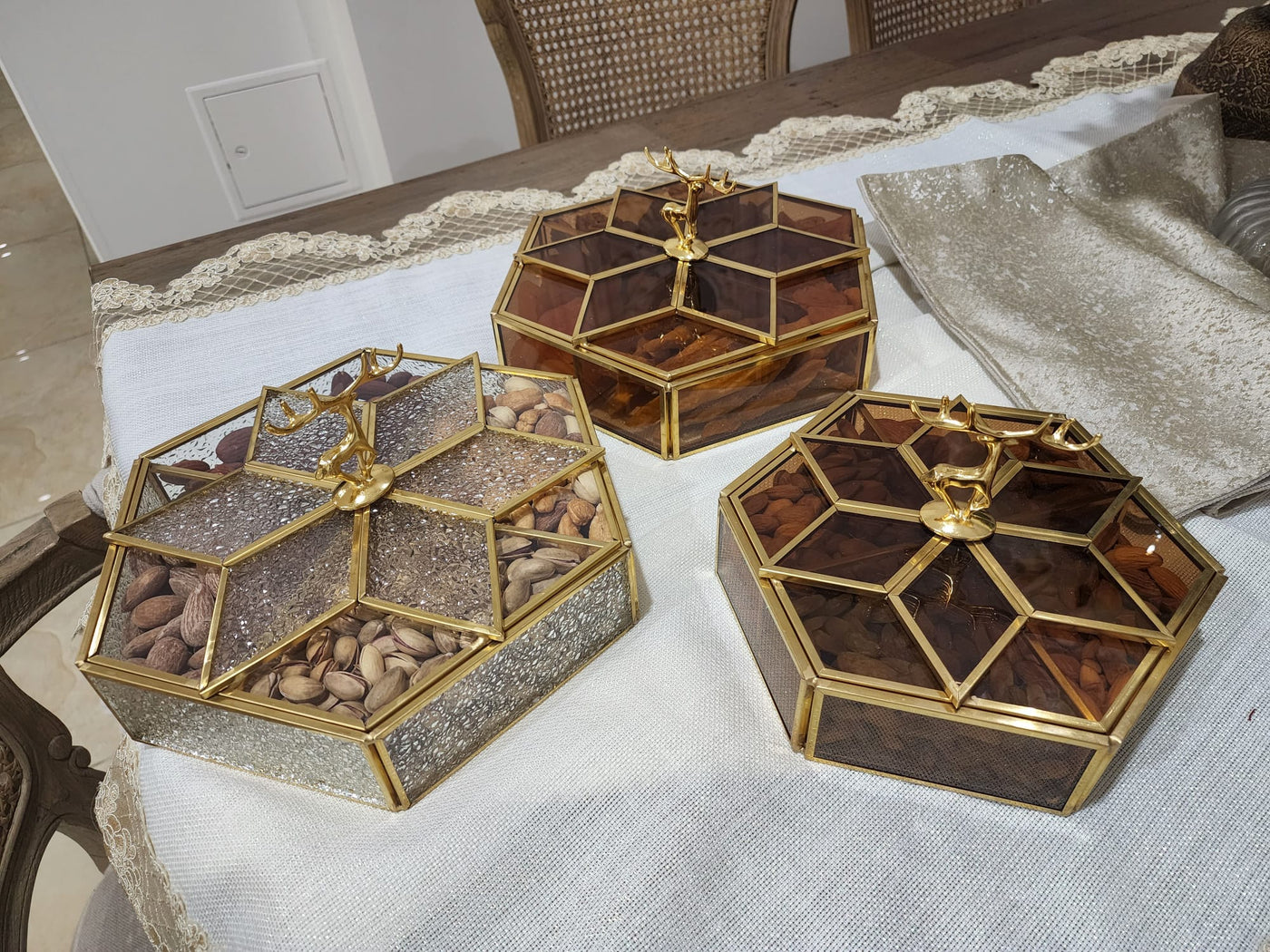 Carina decor storage bronze boxes - Luscious Homewares