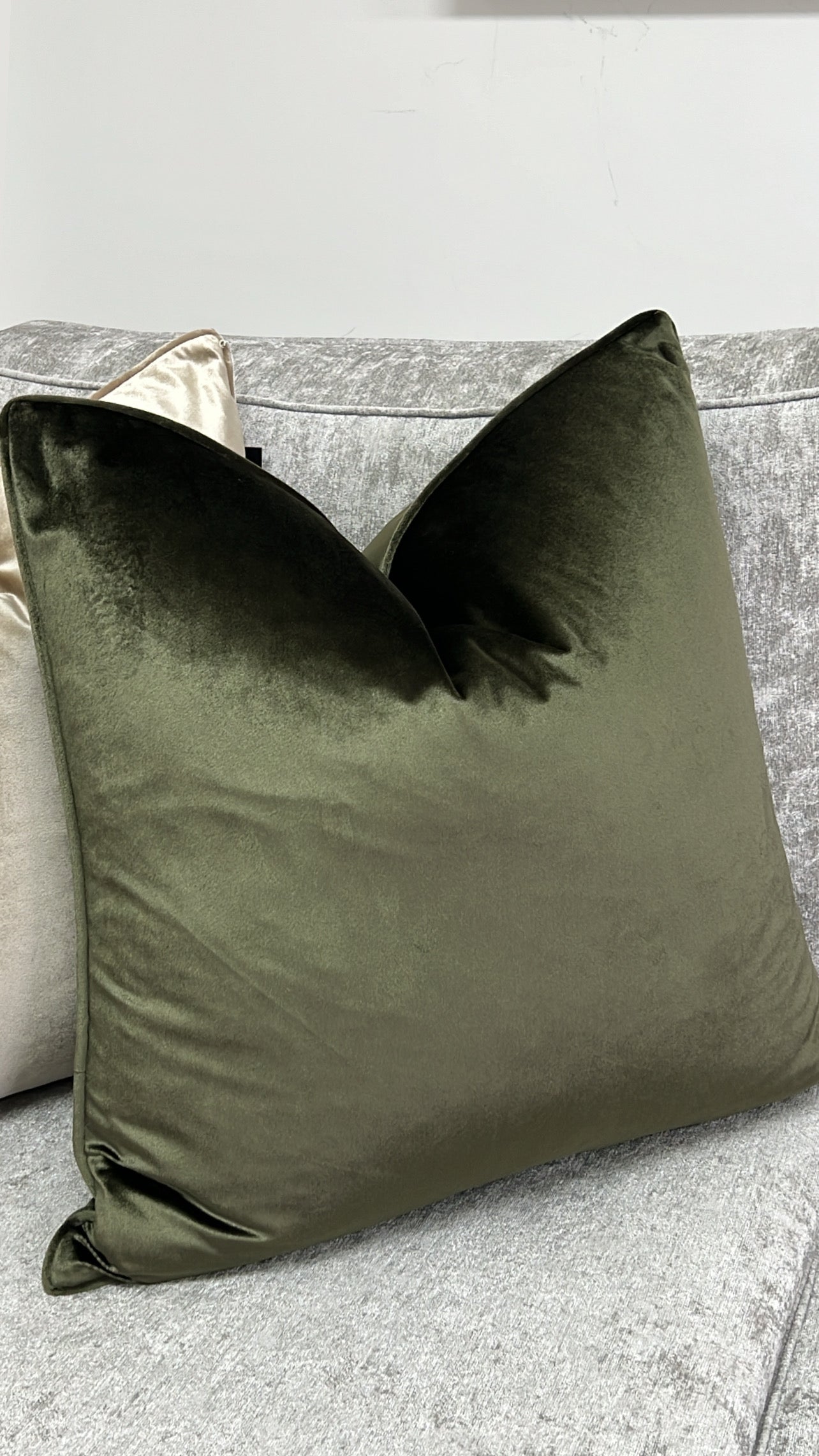 Luxe khaki 55x55 - Luscious Homewares