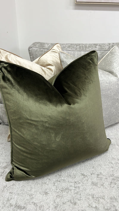 Luxe khaki 55x55 - Luscious Homewares